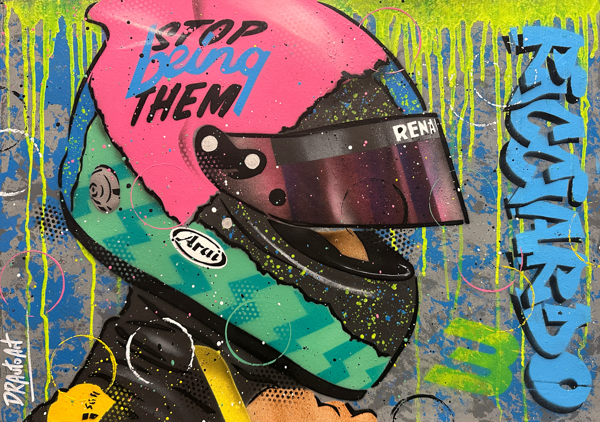 Daniel Ricciardo 2019 - Graffiti Paintin