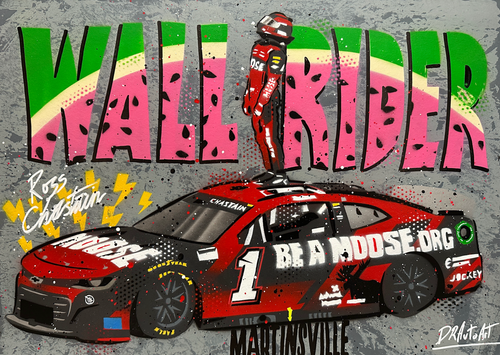 Ross Chastain, NASCAR Wall Rider- Graffiti Painting | drautoart