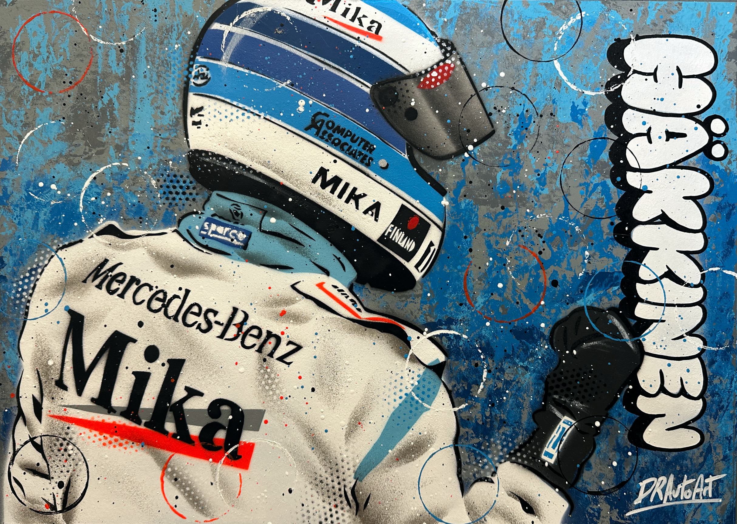 Mika Häkkinen - Graffiti Painting