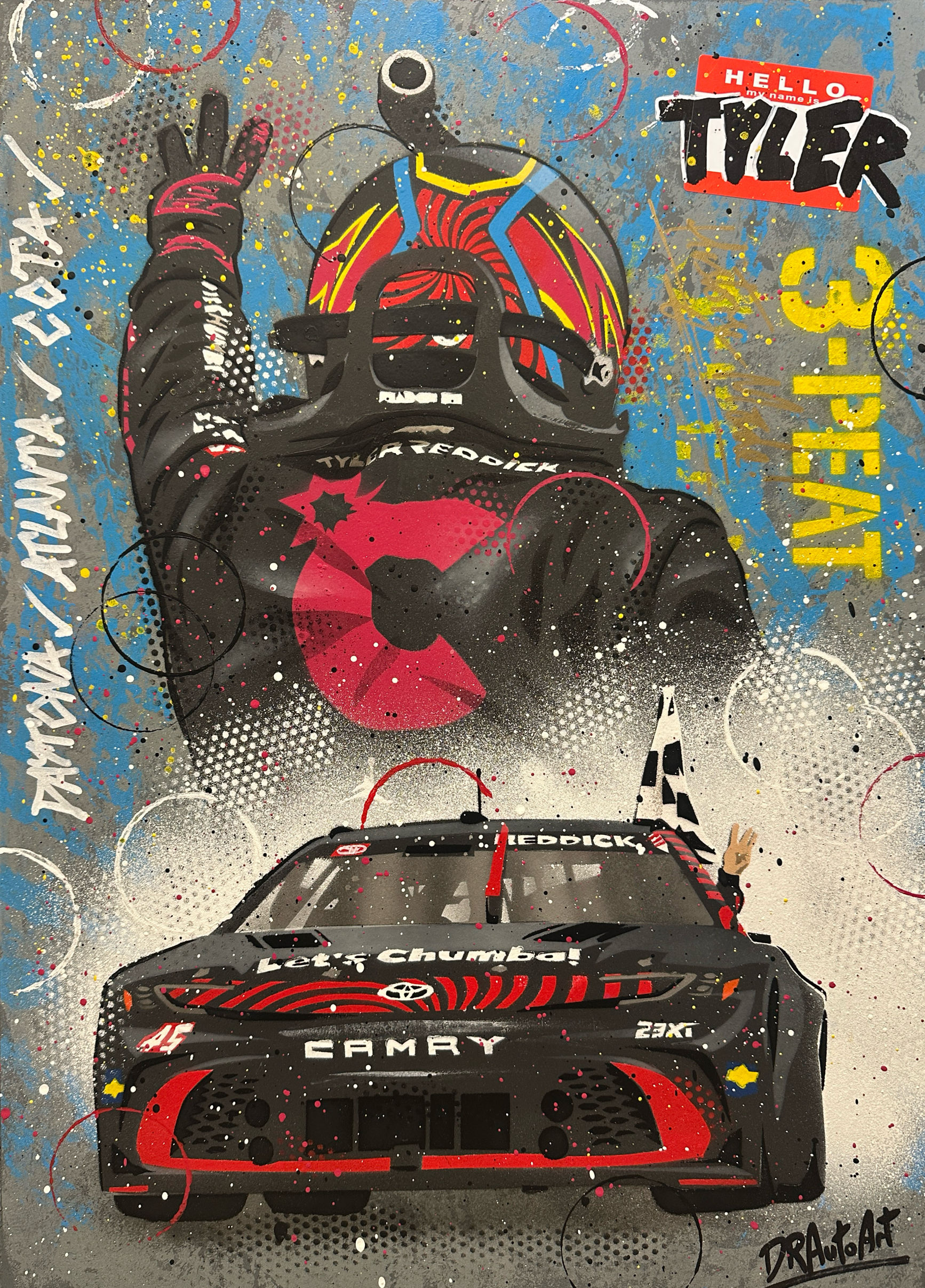 Tyler Reddick, COTA 2026 - NASCAR - Graffiti Painting