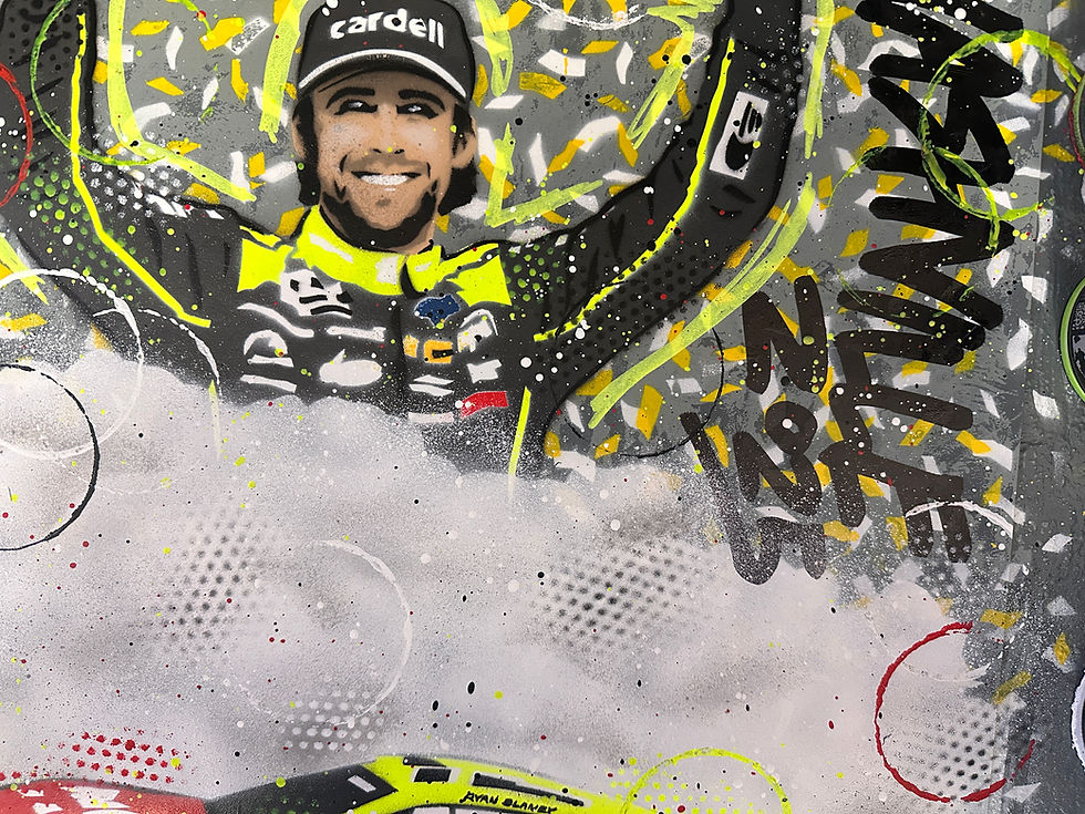 Miniatura: Ryan Blaney, Nashville 2025 NASCAR - Graffiti Painting