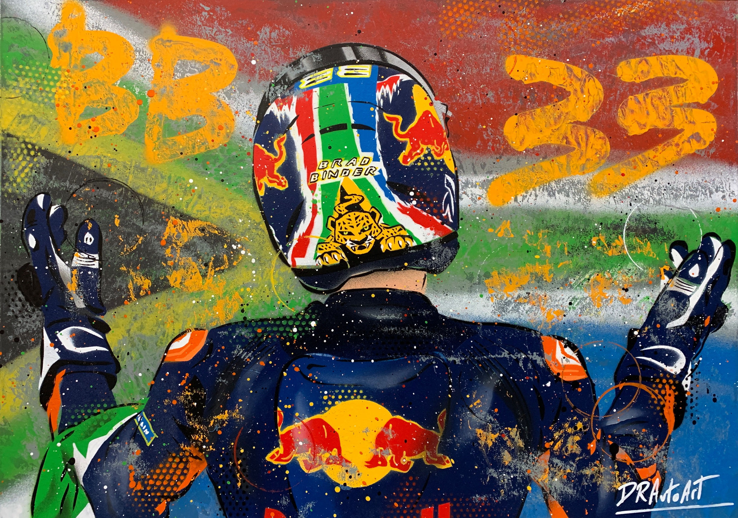 Brad Binder, Brno 2020 - Graffiti Painting
