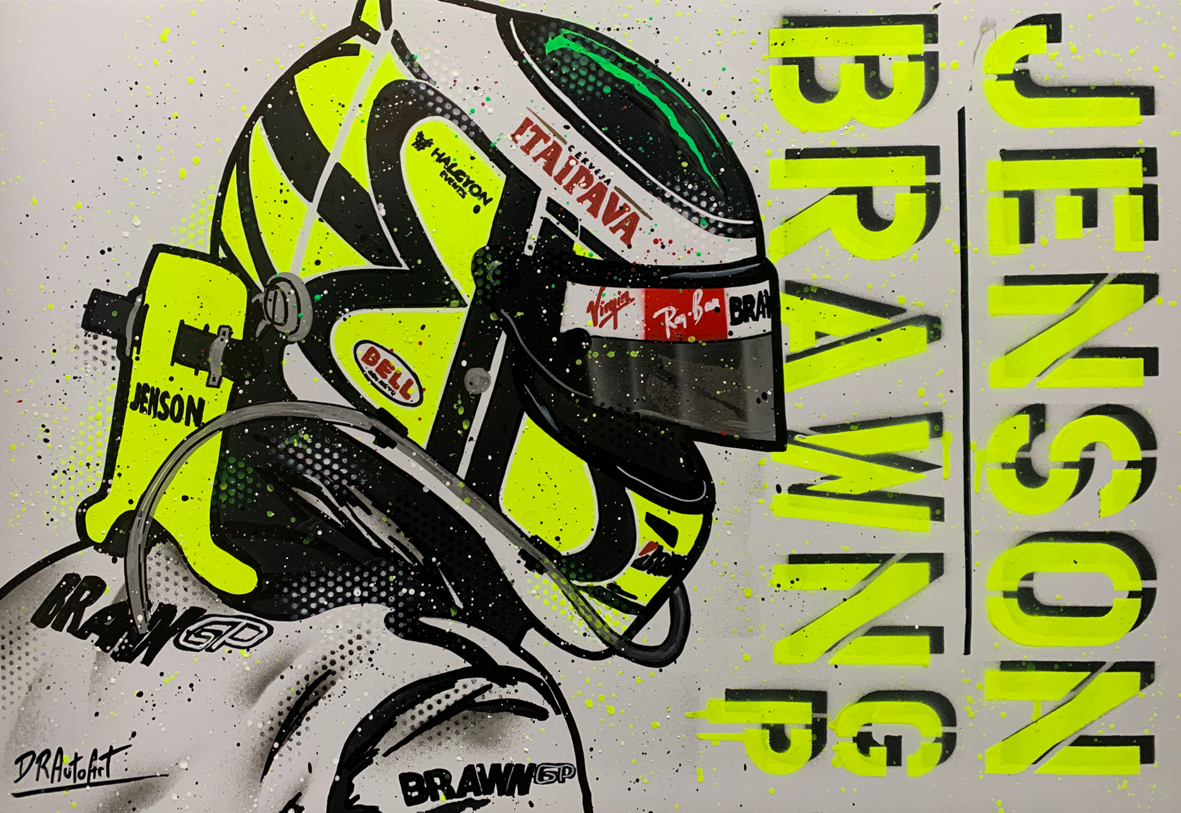 Jenson Button - Graffiti Painting
