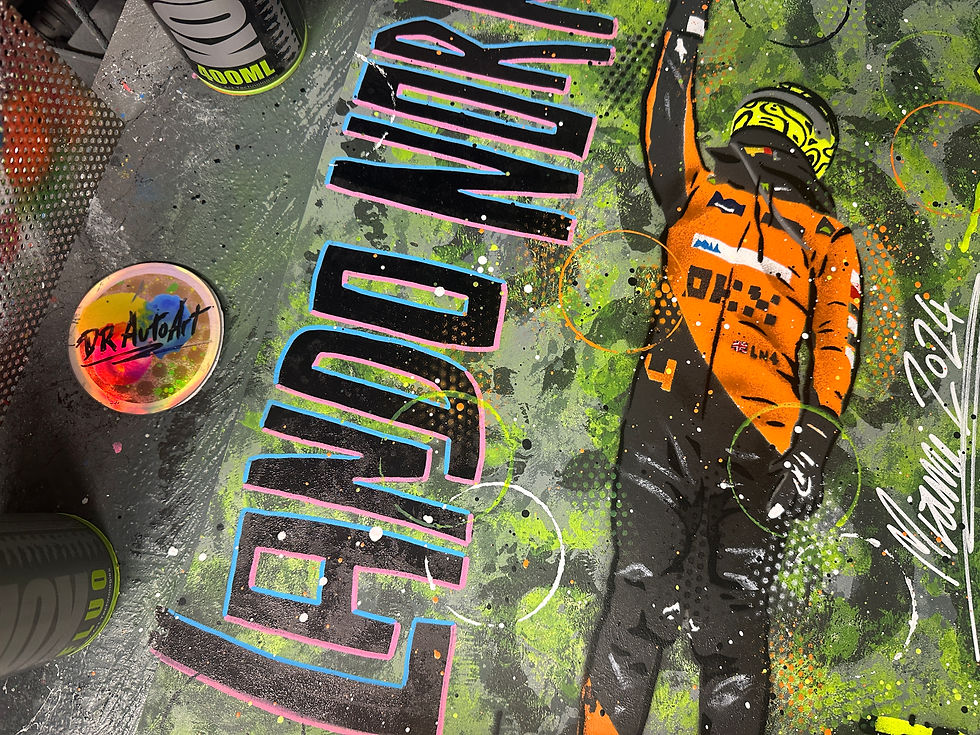 Miniatura: Lando Norris, Miami 2024 - Graffiti Painting