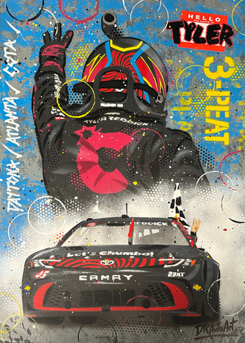 Tyler Reddick, COTA 2026 - NASCAR - Graffiti Painting | drautoart