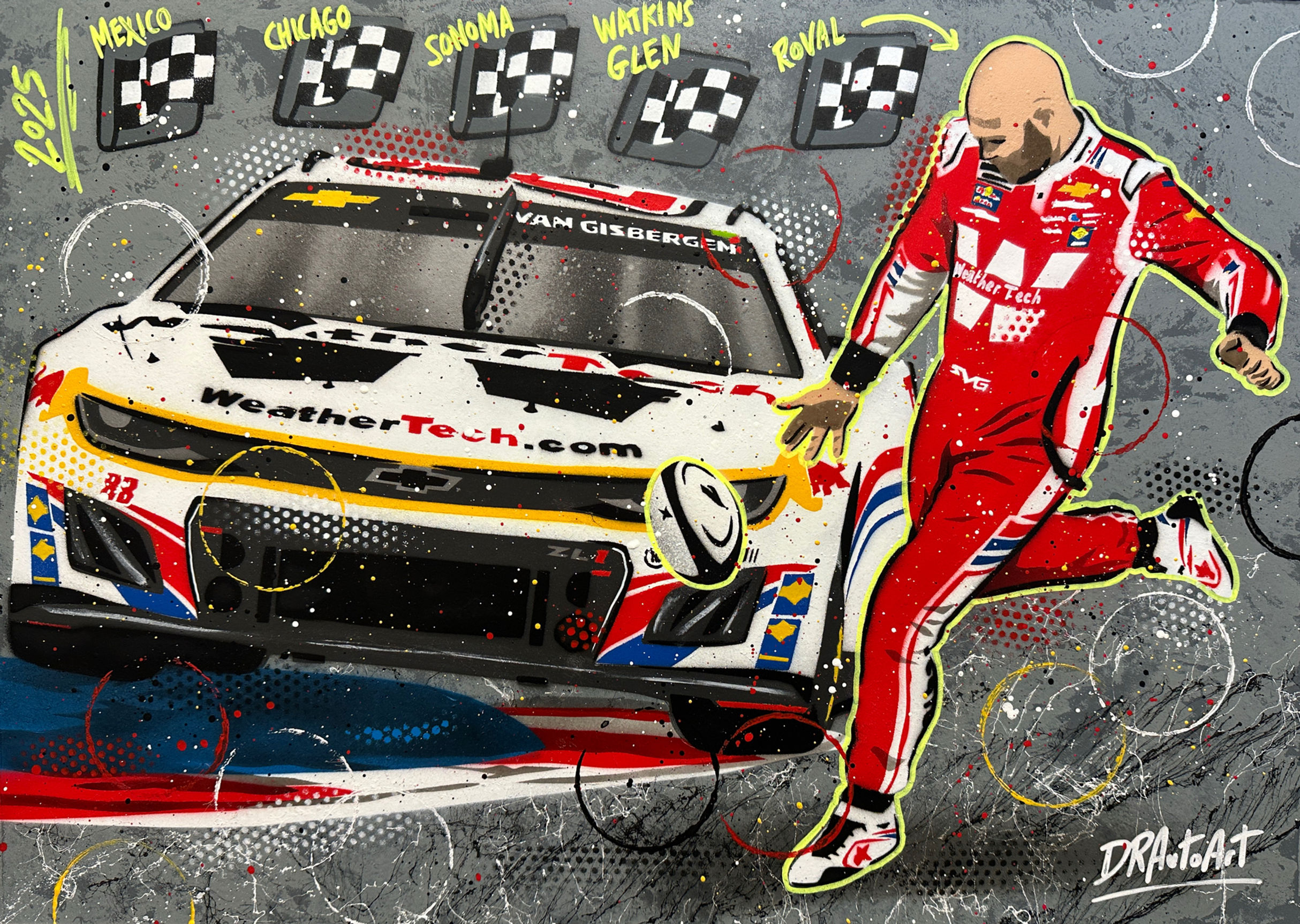 Shane van Gisbergen, Roval 2025, NASCAR - Graffiti Paintin