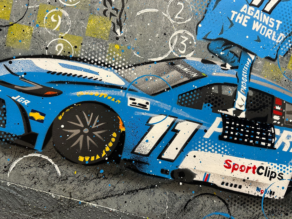Miniatura: Denny Hamlin, Martinsville 2025, NASCAR - Graffiti Painting