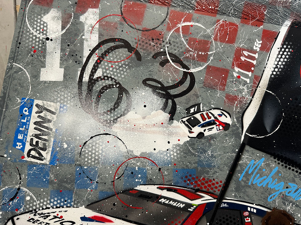 Thumbnail: Denny Hamlin, Michigan 2026, NASCAR - Graffiti Paintin
