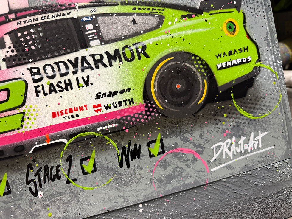 Thumbnail: Ryan Blaney, Atlanta 2026 NASCAR - Graffiti Painting