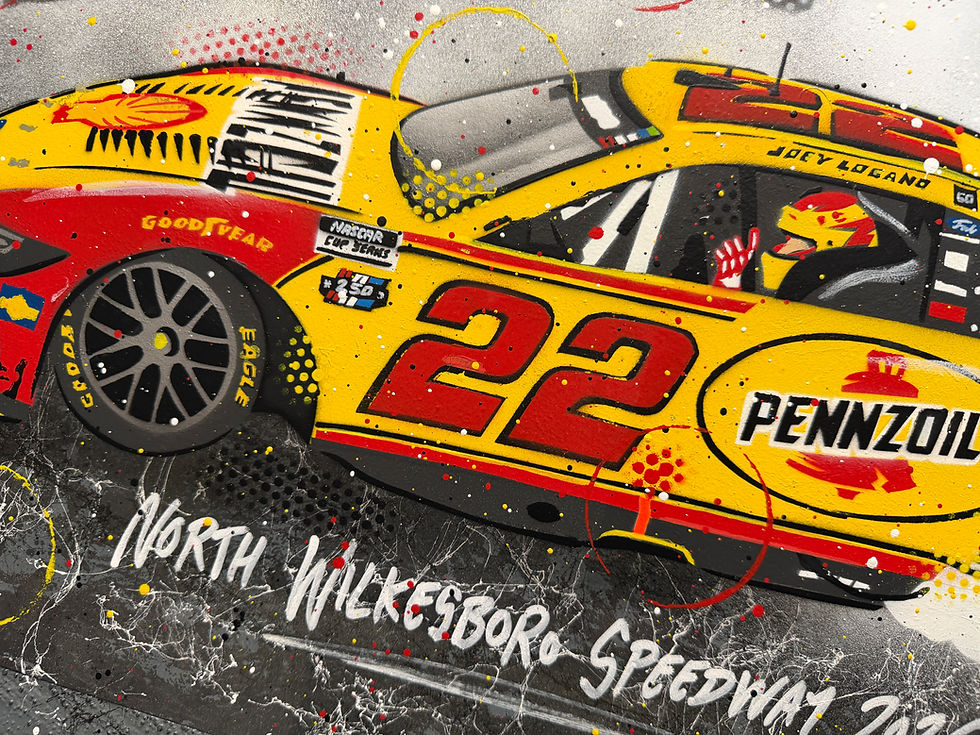 Miniatura: Joey Logano, North Wilkesboro  2026, NASCAR - Graffiti Painting