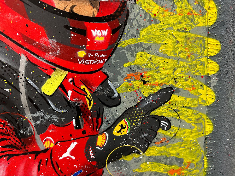 Miniatura: Carlos Sainz Jr, Singapore 2023 - Graffiti Painting