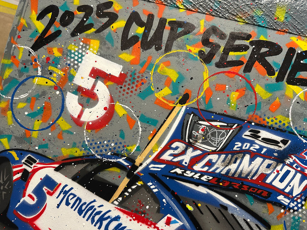 Miniatura: Kyle Larson, 2025 Champion, NASCAR - Graffiti Painting