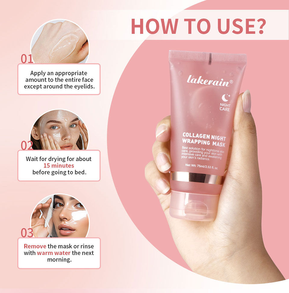 Thumbnail: Korean Deep Collagen Mask Peel Off Mask Face Anti Wrinkle Lifting  Skin Care Mas