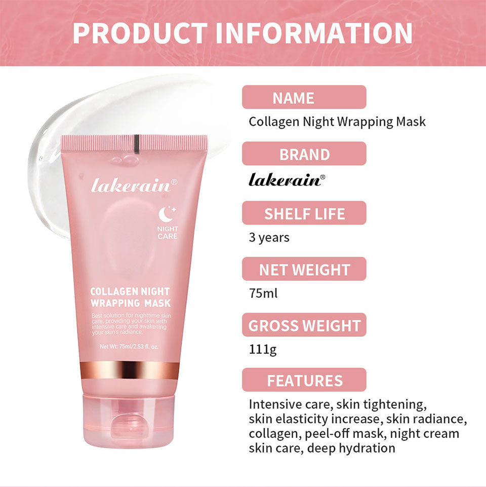 Thumbnail: Korean Deep Collagen Mask Peel Off Mask Face Anti Wrinkle Lifting  Skin Care Mas