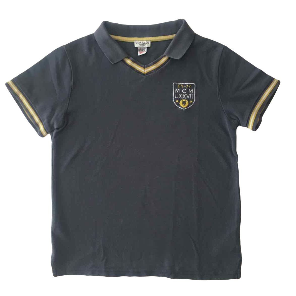 CYRILLUS_POLO GRIS ECUSSON_10A