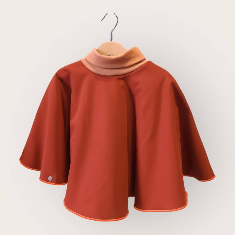 Poncho Polaire Imperméable - Brique