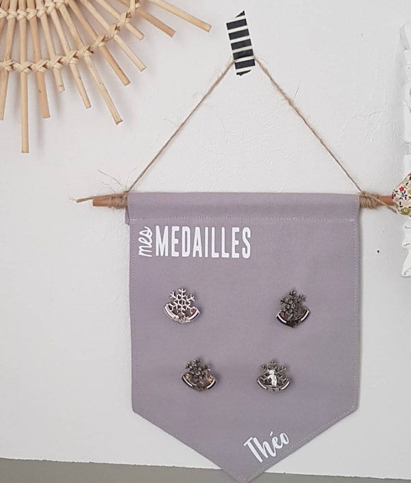 Fanions Mes Médailles personnalisable