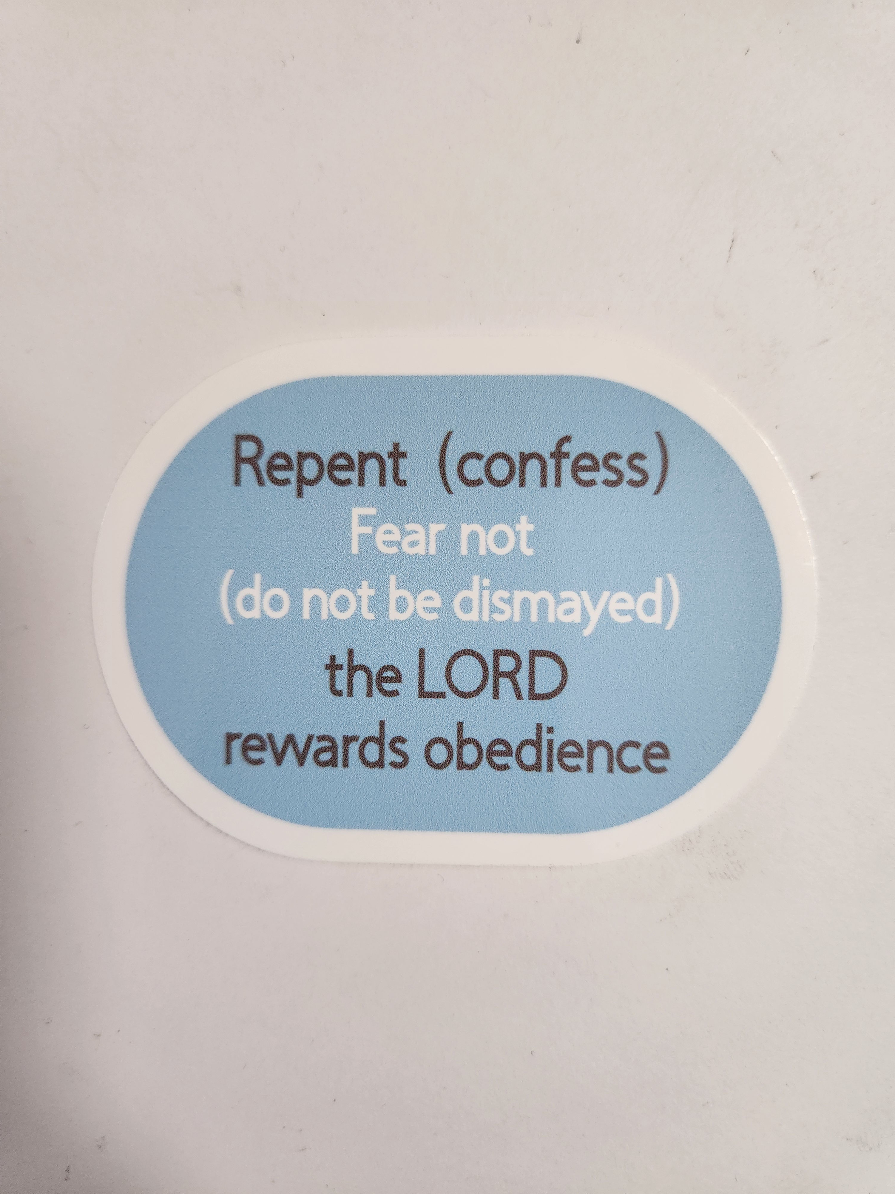 Repent Sticker