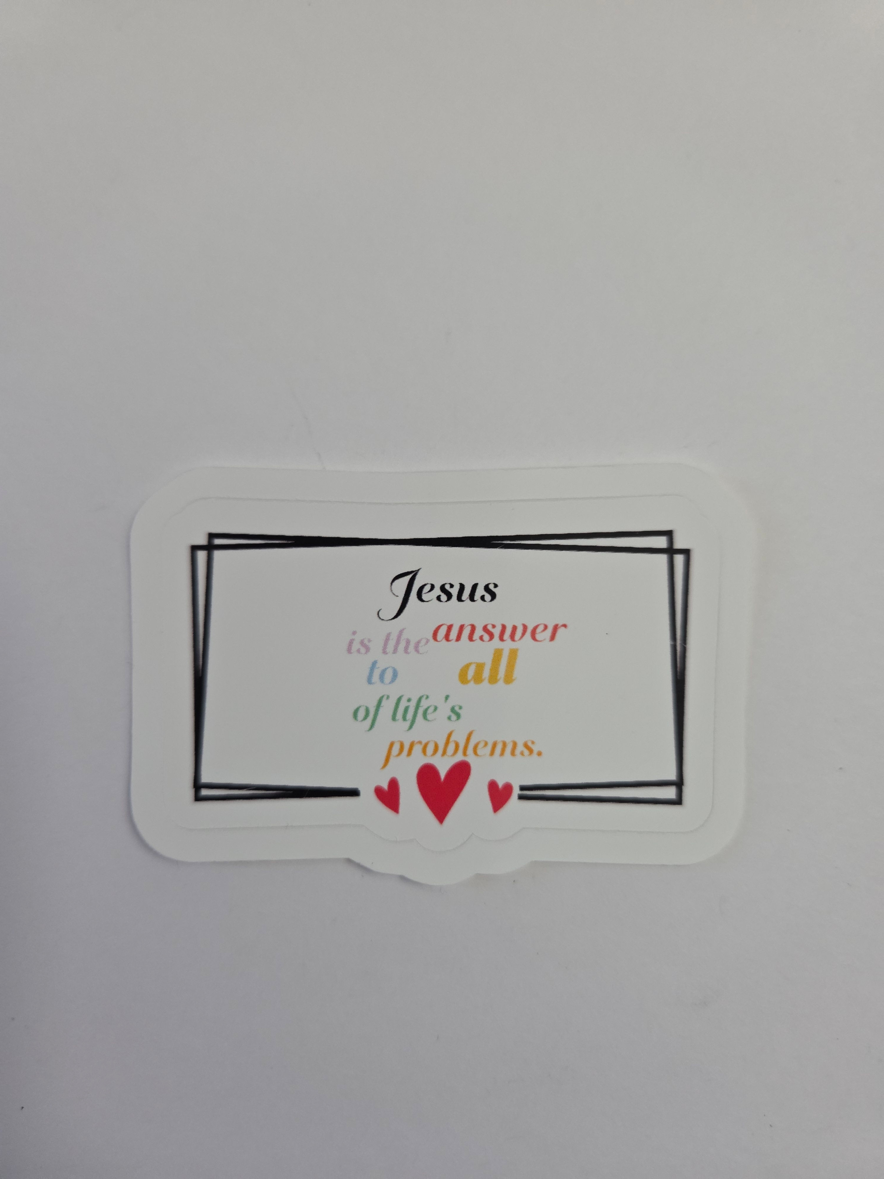 Jesus is the answer Sticker