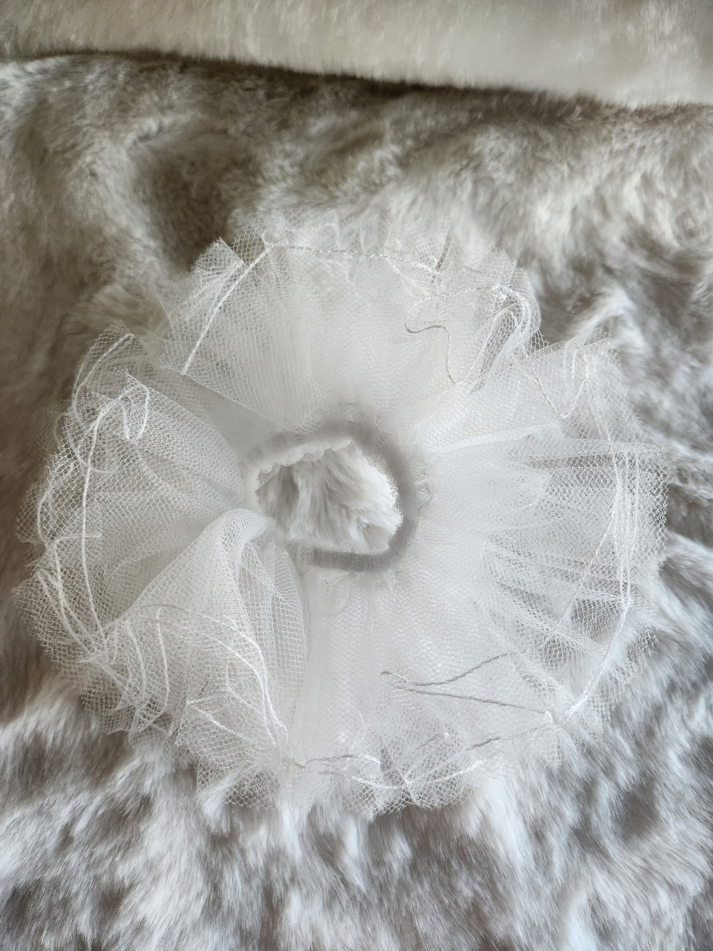 White Tutu Scrunchie