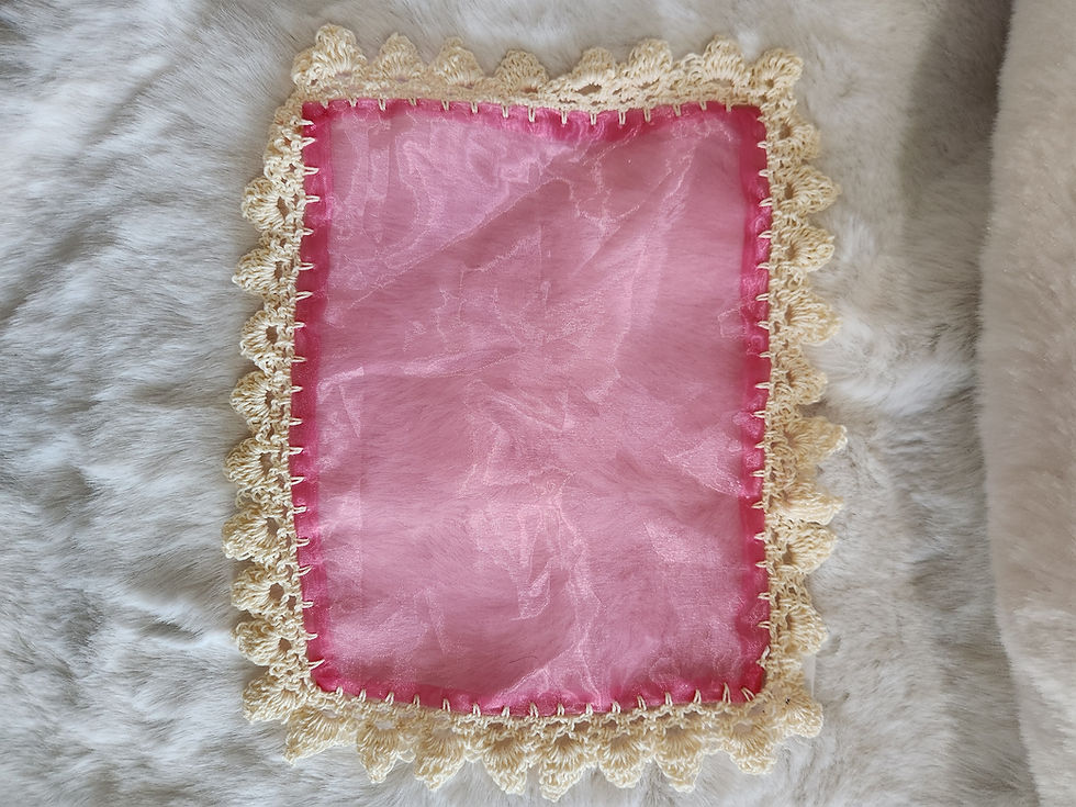 Thumbnail: Sheer Covering with Crochet Edges