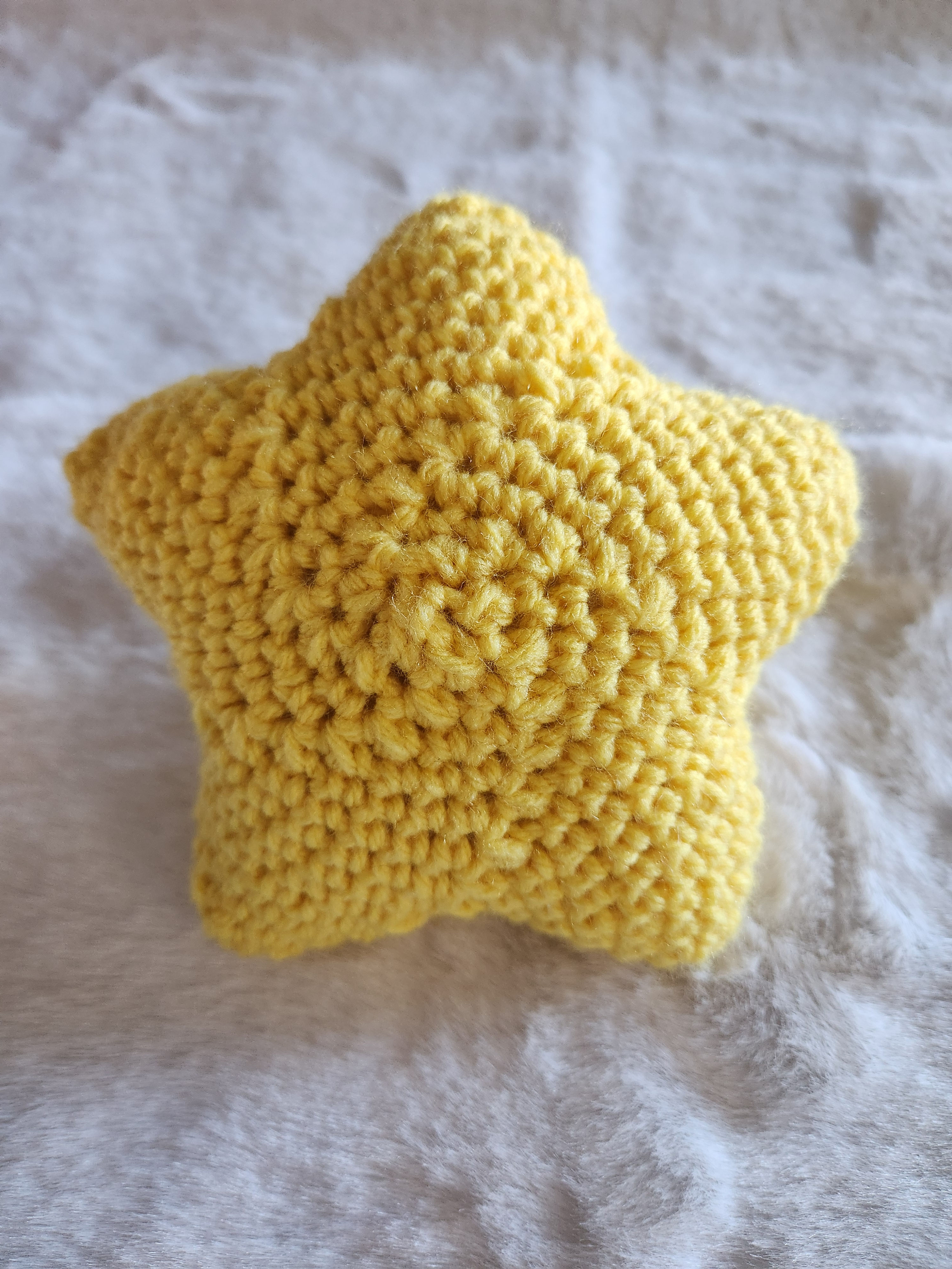 Yellow Star Pillow
