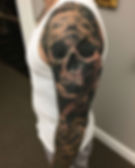 Jose Perez Jr. - Skull Cover up Tattoo