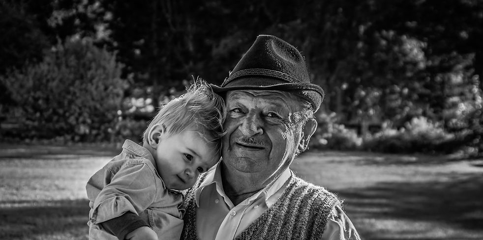 photo portrait de famille noir et blanc