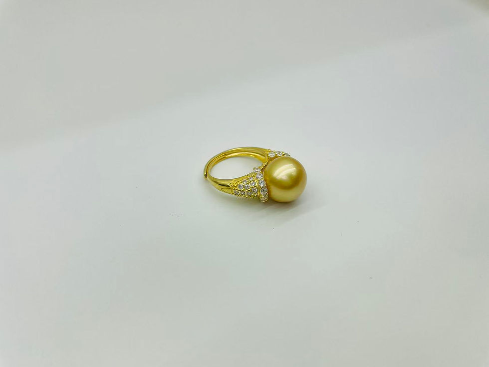 Thumbnail: S925 Sterling Silver with Gold South Sea Pearl