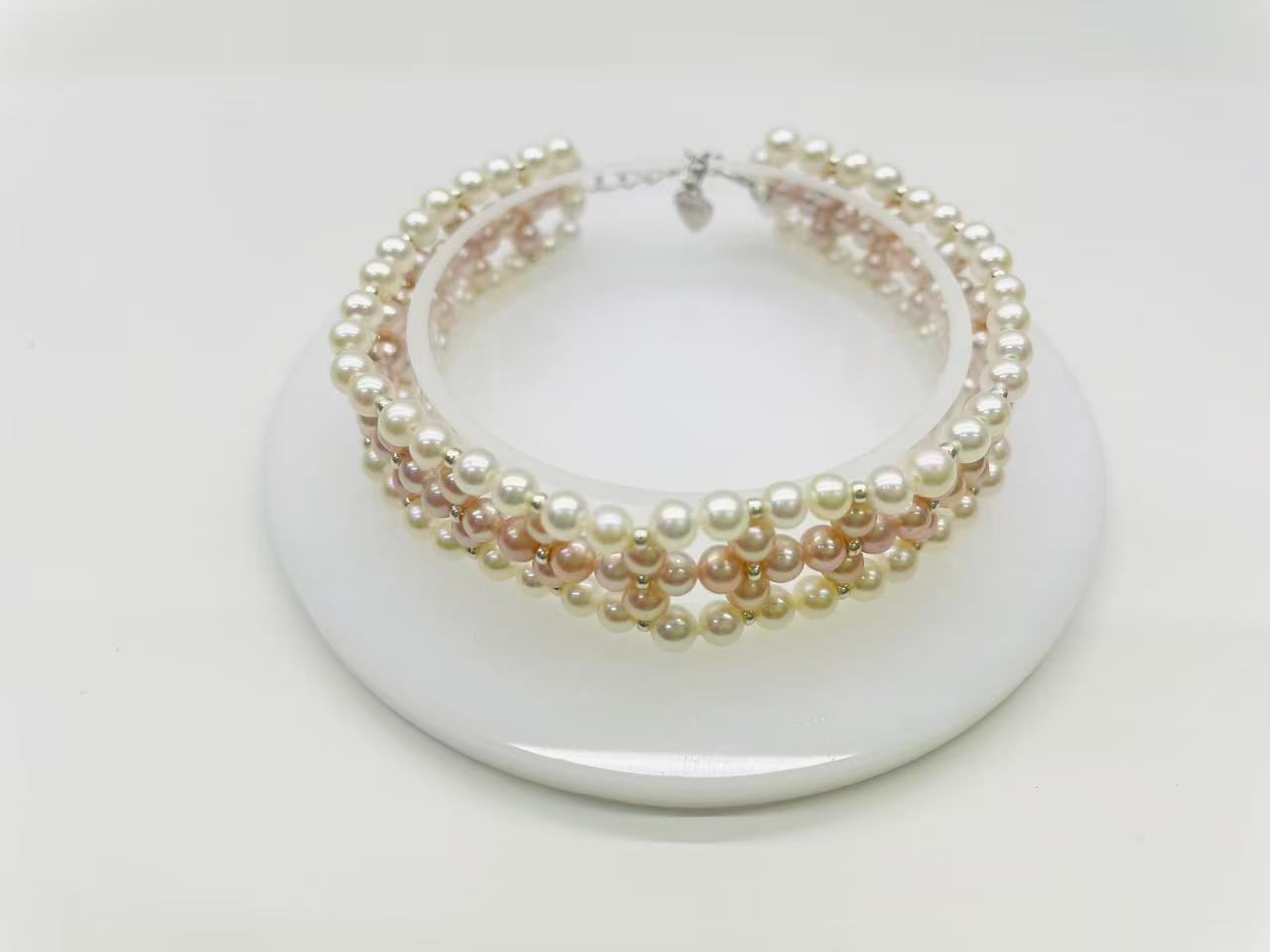 S925 Sterling Silver Delicate Pearl Bracelet 