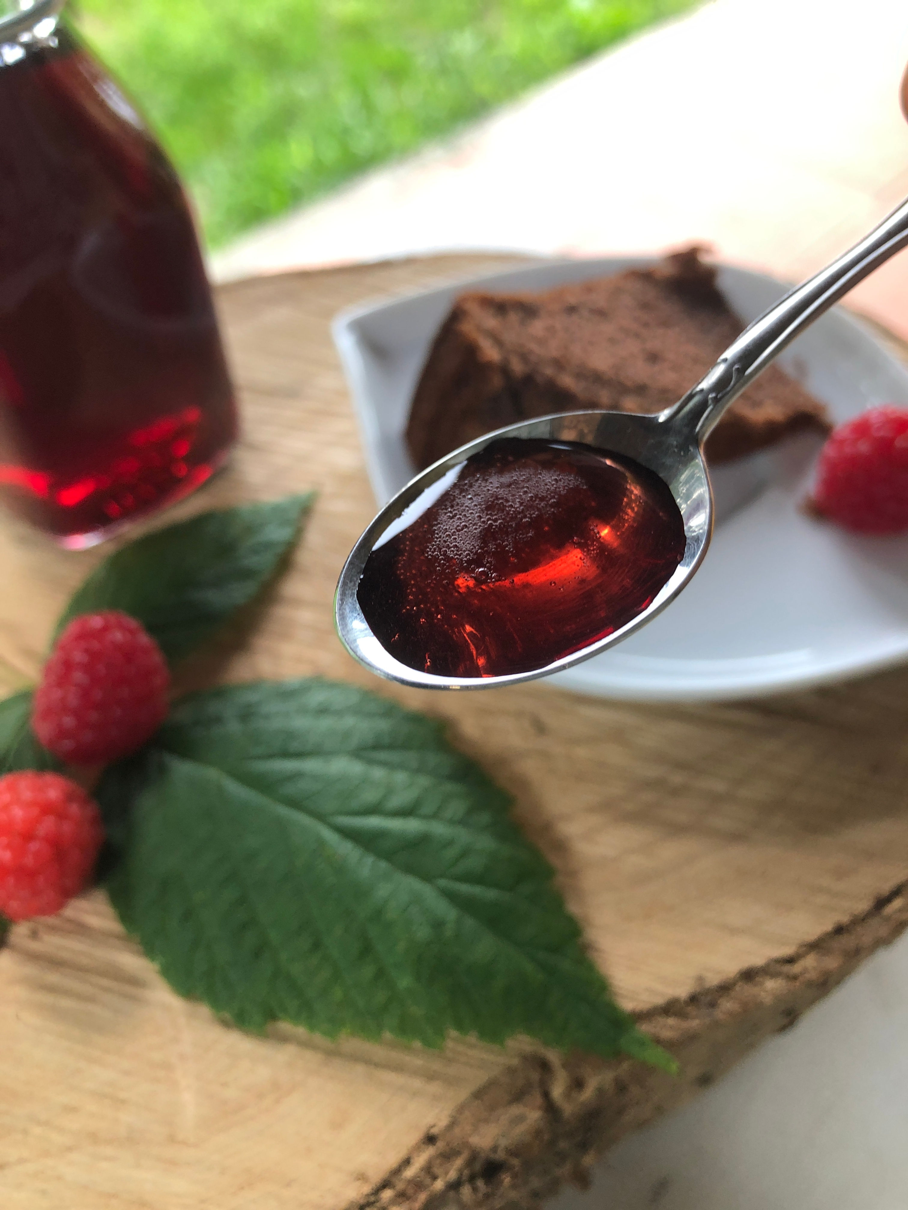 Sirope de frambuesas ecológico