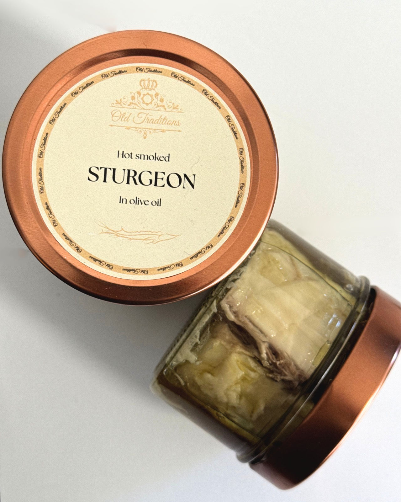 Sturgeon fillet in olive oil 250g
