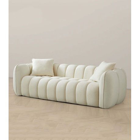 Thumbnail: Reve 3-Seater Cream Sofa Couch