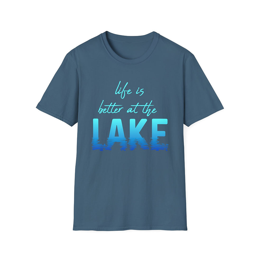 Thumbnail: Life is Better at the Lake Unisex Softstyle Tee Shirt
