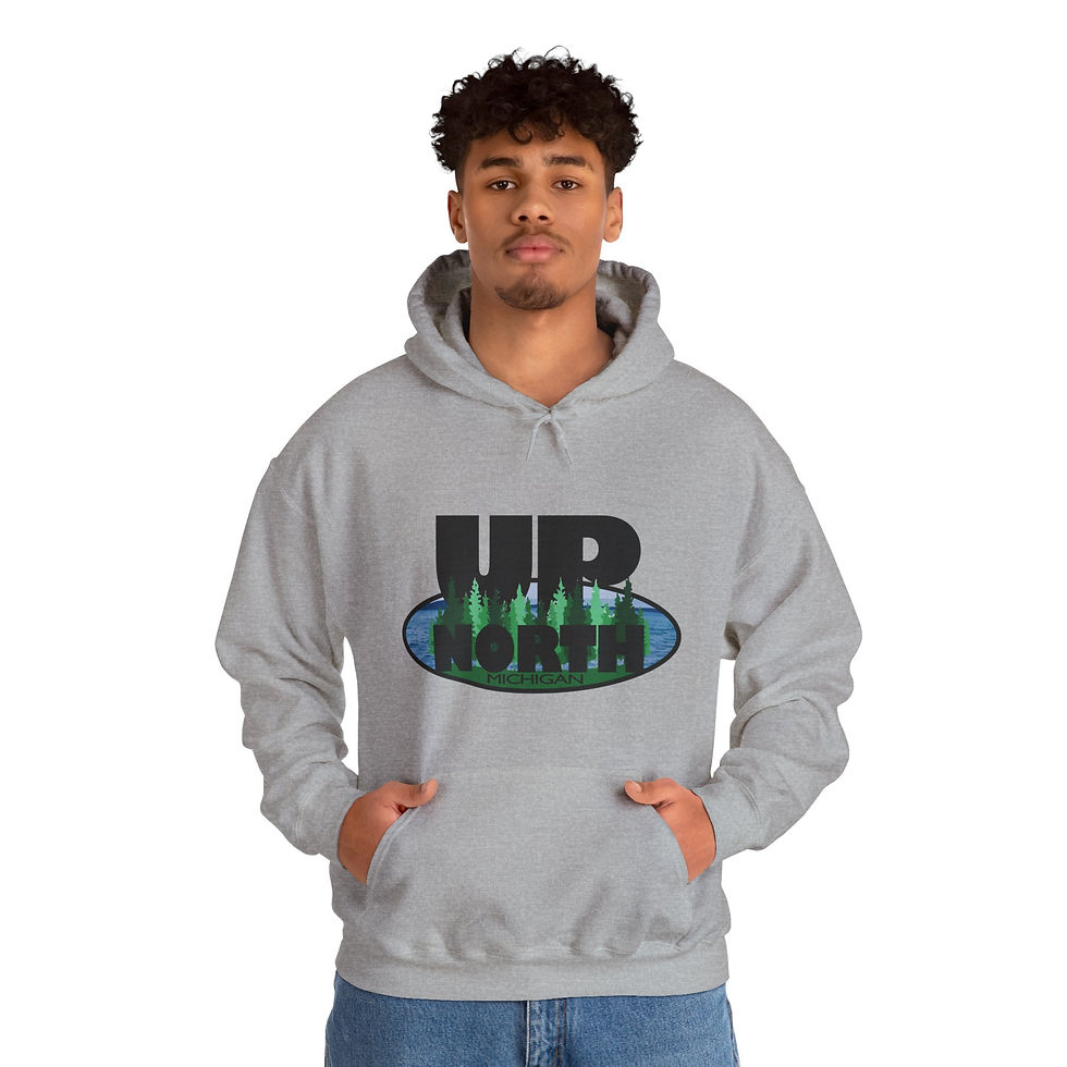 Thumbnail: UP North Michigan Unisex Heavy Blend™ Hooded Sweatshirt