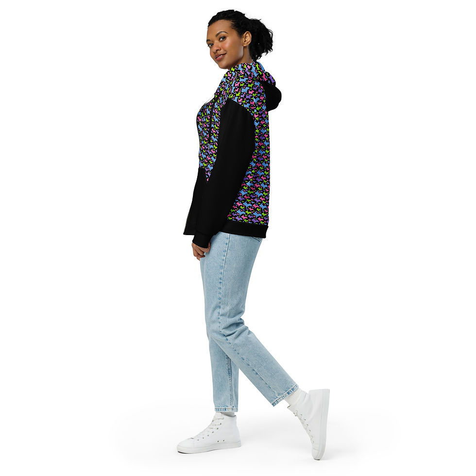 Thumbnail: Upper Peninsula Bright Colors Camo Zip Unisex Hoodie (11 sizes)