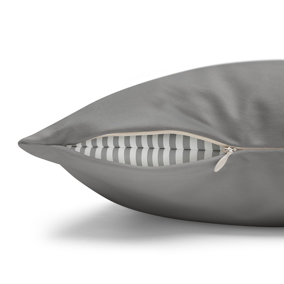 Thumbnail: Michigan Winter Wonderland Black on Gray Faux Suede Pillow (Case Only)