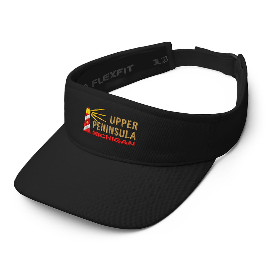 Thumbnail: Upper Peninsula Michigan Lighthouse Flexfit Visor