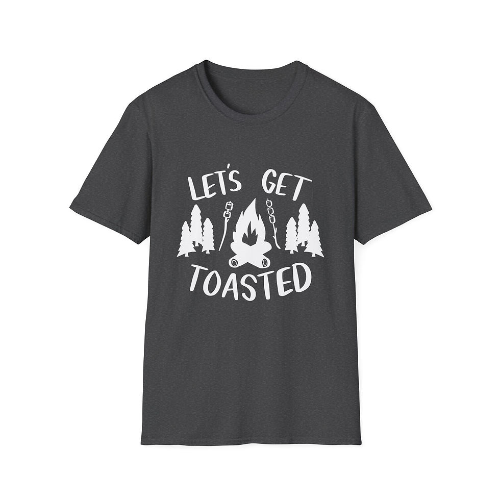 Thumbnail: Let's Get Toasted Camping Unisex Softstyle Tee Shirt