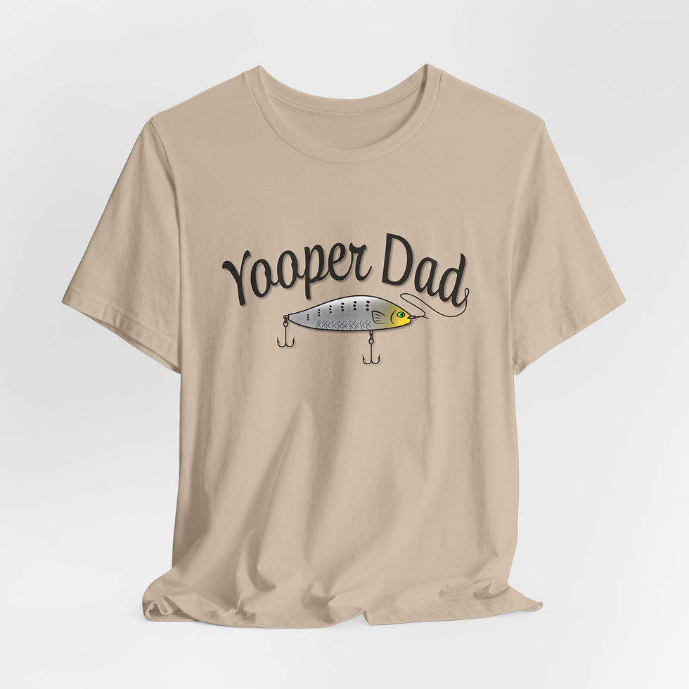 Thumbnail: Yooper Dad Fish Lure Jersey Short Sleeve Tee