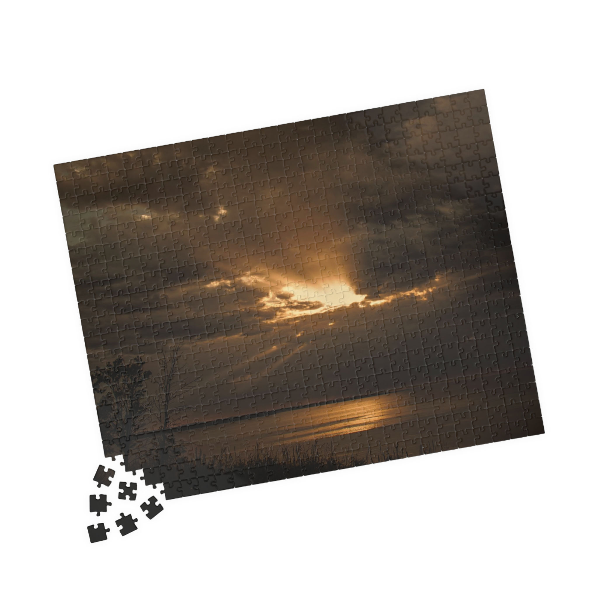 Stormy Skies over Lake Superior Jigsaw Puzzle (2 sizes)