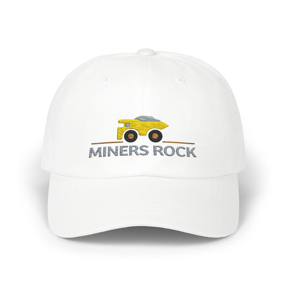 Thumbnail: Miners Rock Embroidered Low Profile Classic Cotton Hat