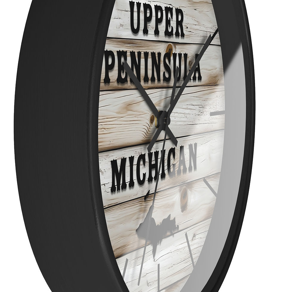 Thumbnail: Upper Peninsula Wood Plank Wall Clock
