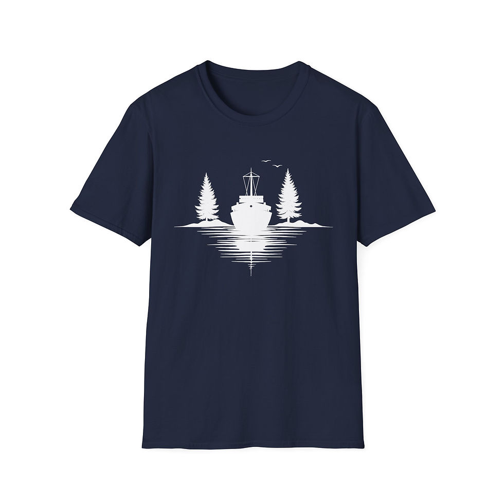 Thumbnail: Lake Vessel & Pines Unisex Softstyle Tee Shirt