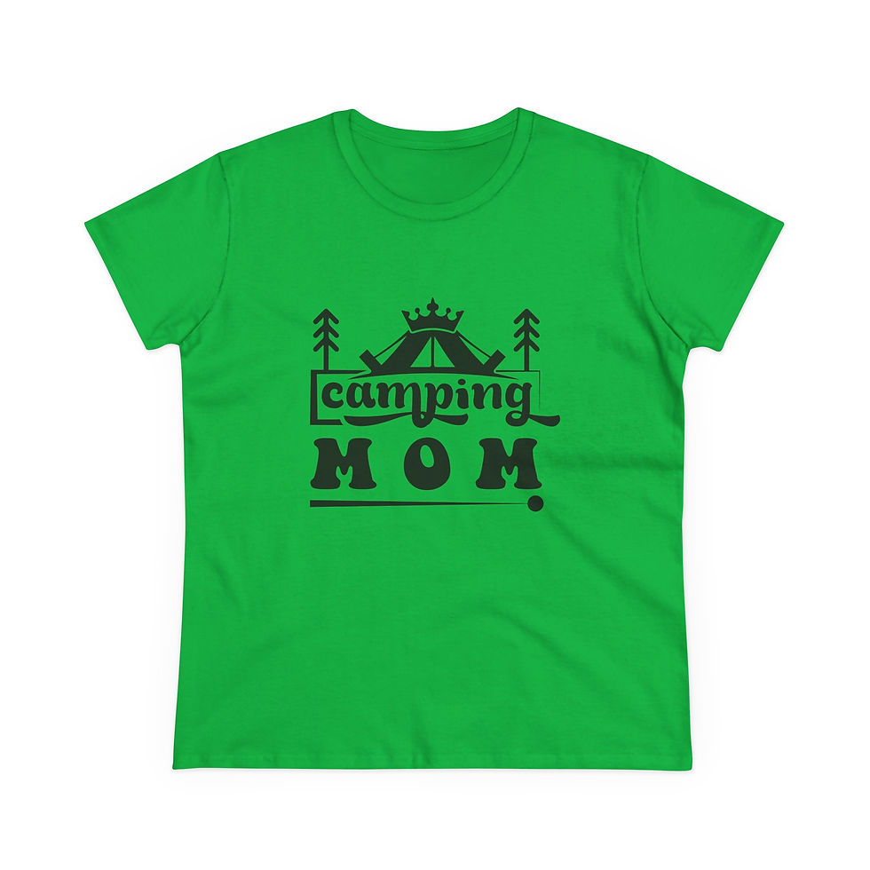 Thumbnail: Camping Mom Tee — Women's Cotton T-Shirt
