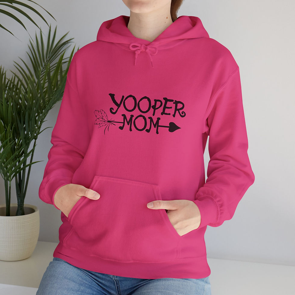 Thumbnail: Yooper Mom Heavy Blend™ Hooded Sweatshirt
