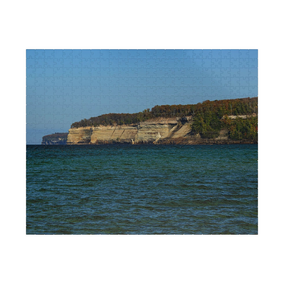 Thumbnail: Pictured Rocks Michigan Lake Superior Jigsaw Puzzle (2 sizes)