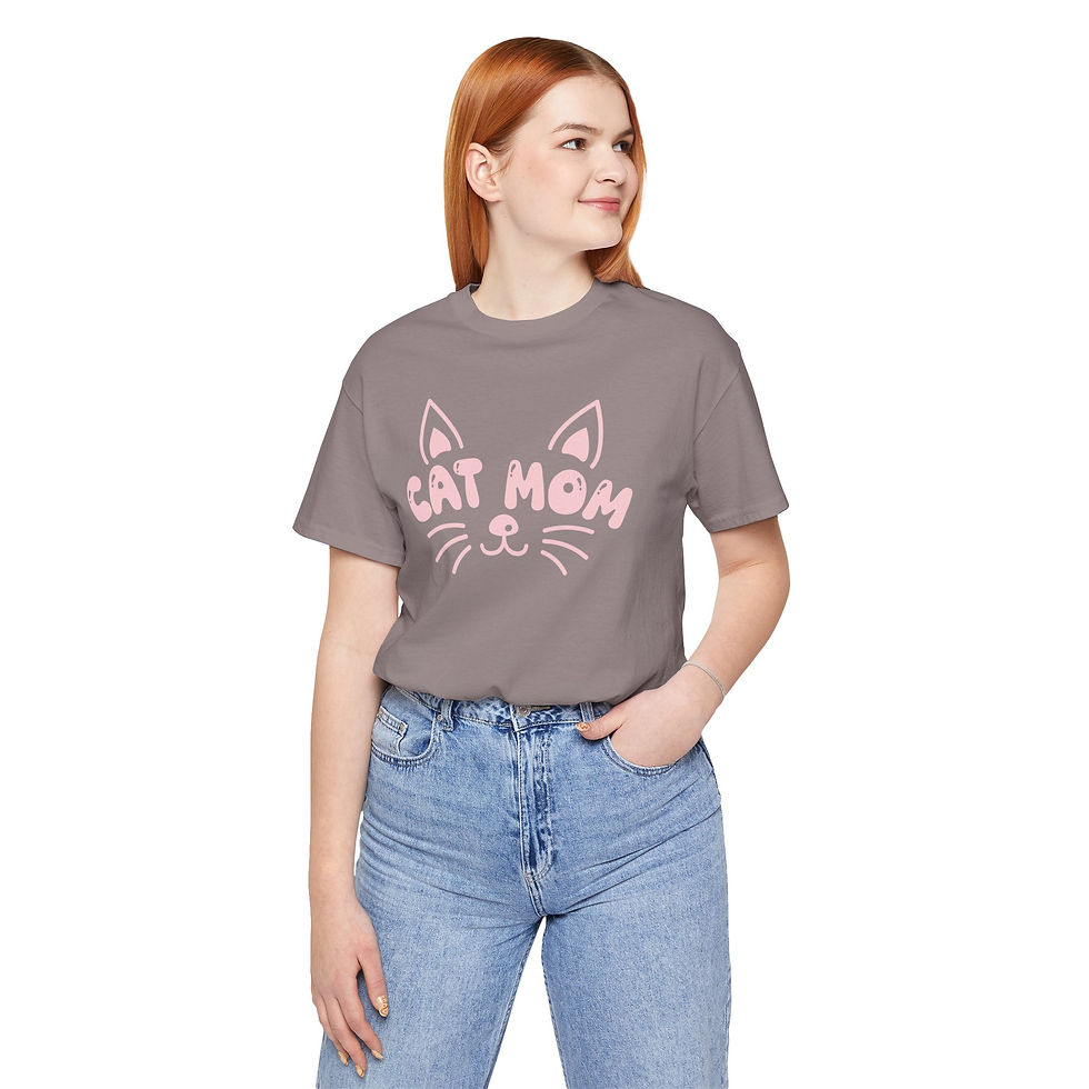 Thumbnail: Cat Mom Jersey Short Sleeve Tee
