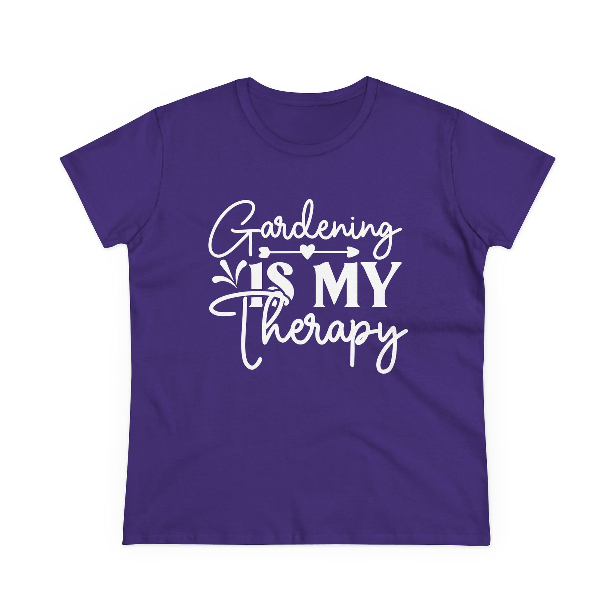 Gardening Is My Therapy Tee — Women’s Cotton T-Shirt