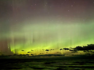 Northern lights over Lake Superior.